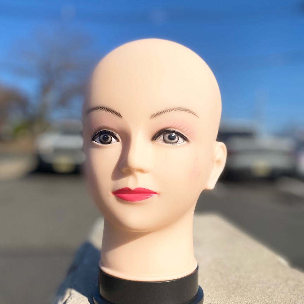 Professional Realistic Mannequin Head with Makeup - Jewelry & Wig Display - Picture 10 of 10